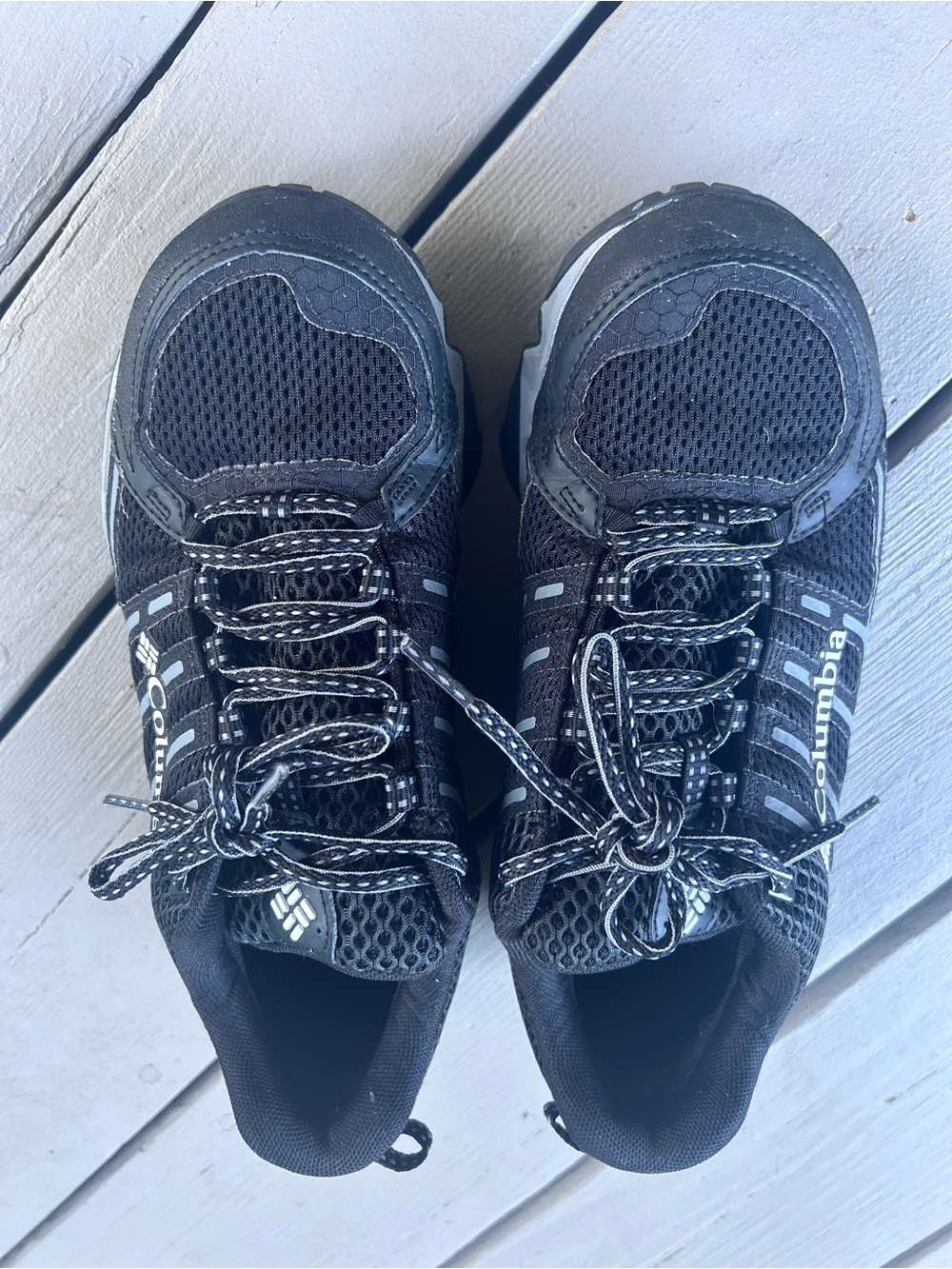 Columbia Black and Gray Trail Running Sneakers